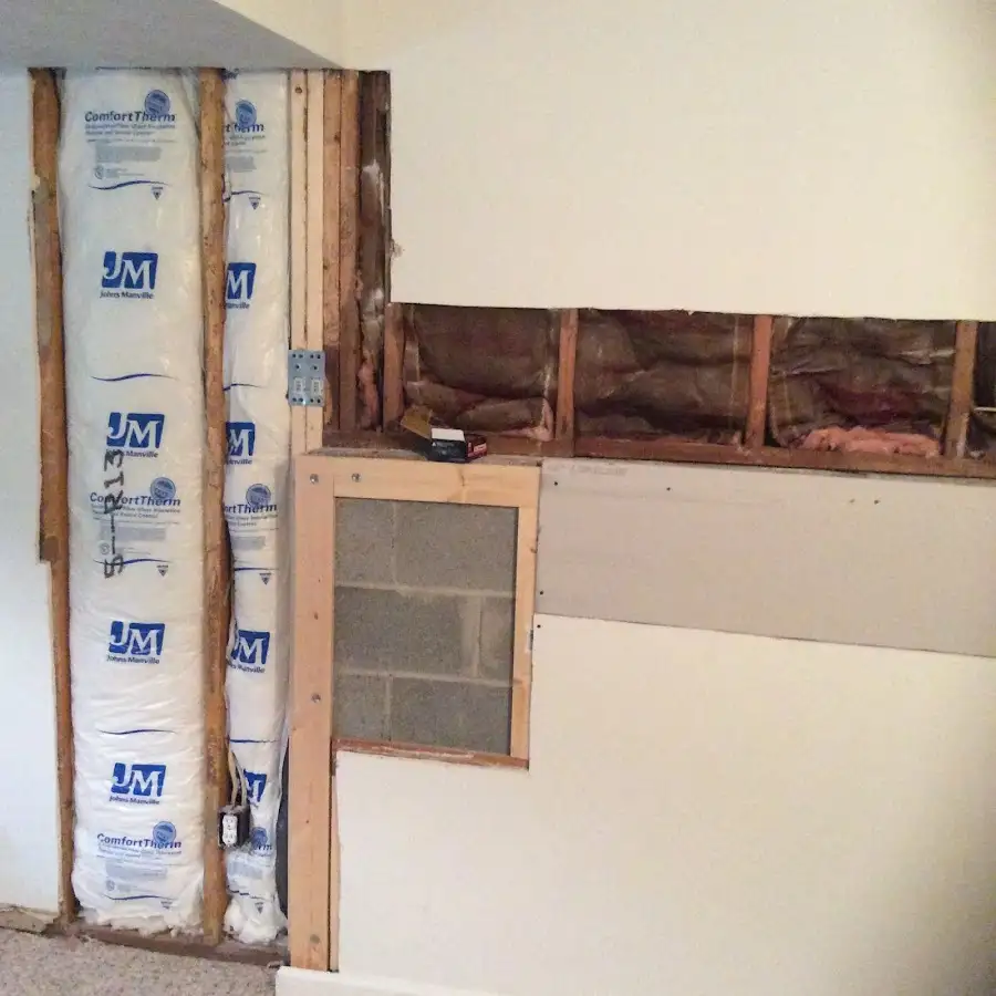 Wall insulation replacement during Contents Cleaning & Restoration in Nixa